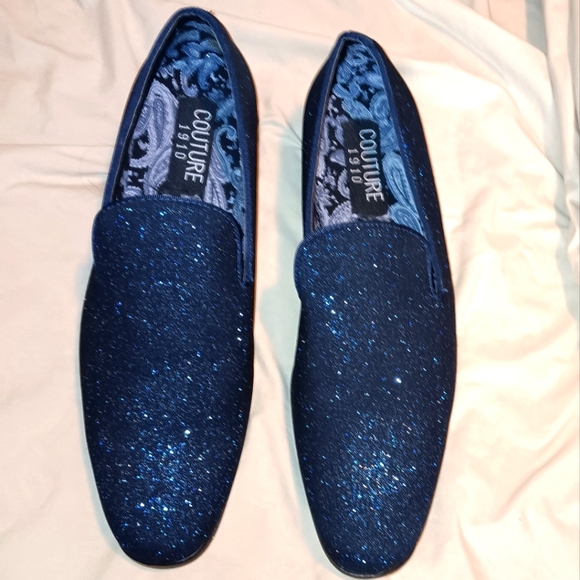 Men's Couture 1910 Blingy Stylish Shoes Slip Ons size 12m must see - Picture 2 of 7